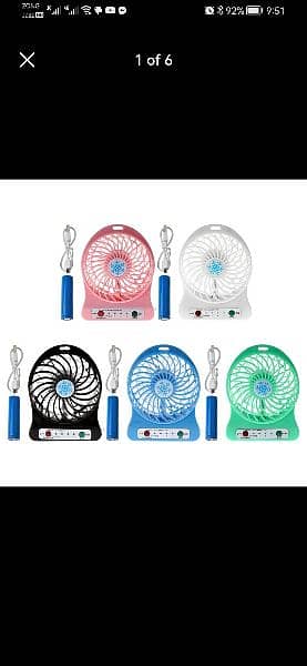 portable Mini charging fan delivery available all over Pakistan 3