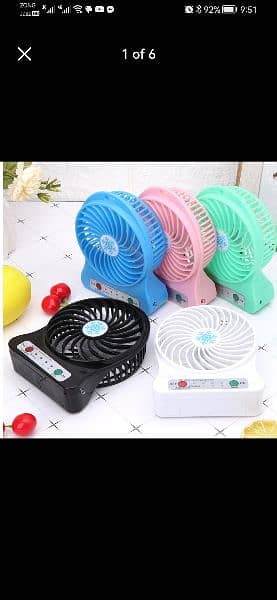 portable Mini charging fan delivery available all over Pakistan 4