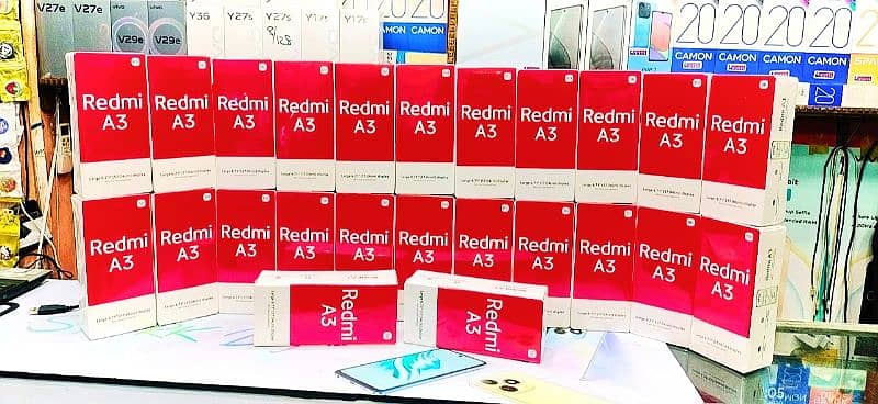 REDMI A3 (4GB/64GB) Fingerprint 5000mAh Battery New Box Pack 0