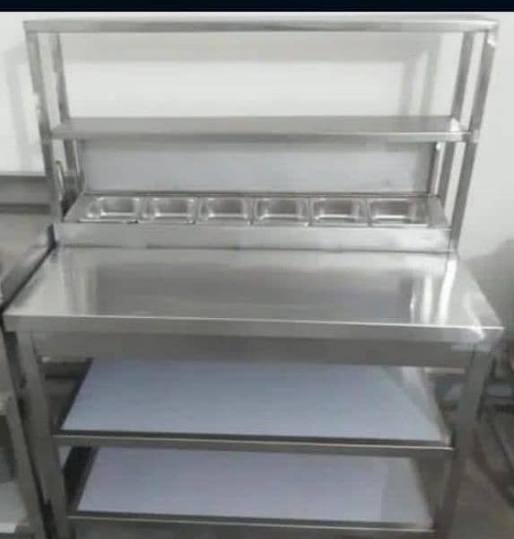 Pizza Prep Table | Working Plateform |Fast Food Working Table For Sale 1