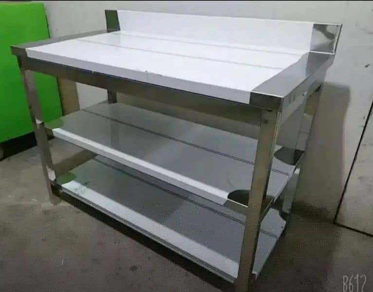 Pizza Prep Table | Working Plateform |Fast Food Working Table For Sale 2