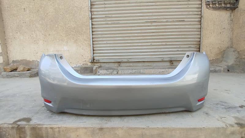 Corolla Back Bumper With Reflector 2014, 2015, 2016, 2017 Model 1