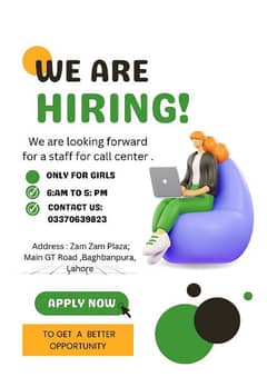 Interested people send CV and ID  on WhatsApp03370639823