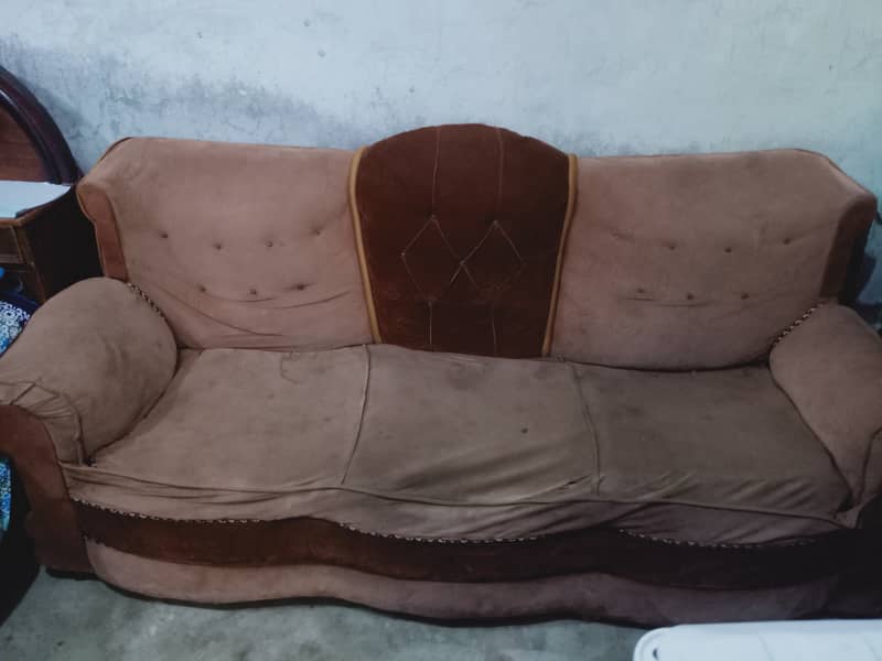Hand made Bed, used 3 Sofas urgent sell 2