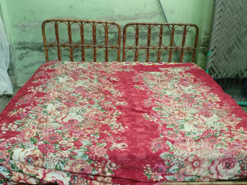 Hand made Bed, used 3 Sofas urgent sell 4