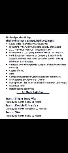 Visa service for all Pakistan Europe visas,shachangen visas ,UAE visas 0