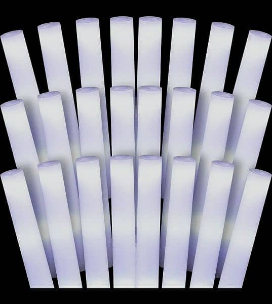 50 white and green glowsticks (Reusable) 0