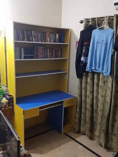 2 IN 1 COMPUTER/STUDY TABLE AND BOOK SHELF