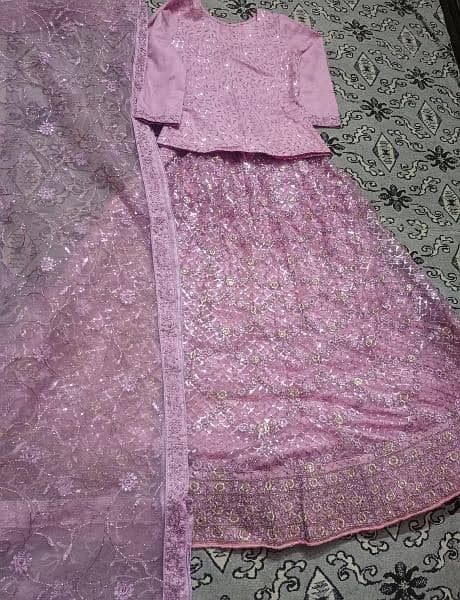 Rose pink sharara ( price can be less on negotiable) 3