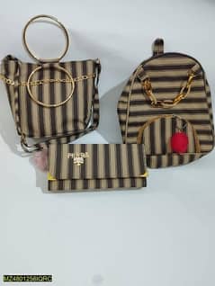 3 pcs women brand new bag and free home delivery all Pakistan 0