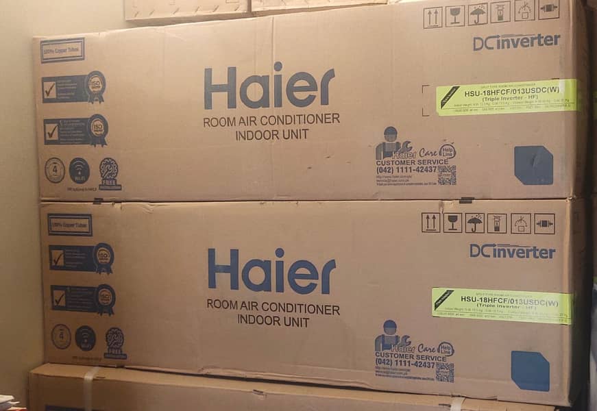 Split AC Haier 1.5Ton DC inverter Brand New 1