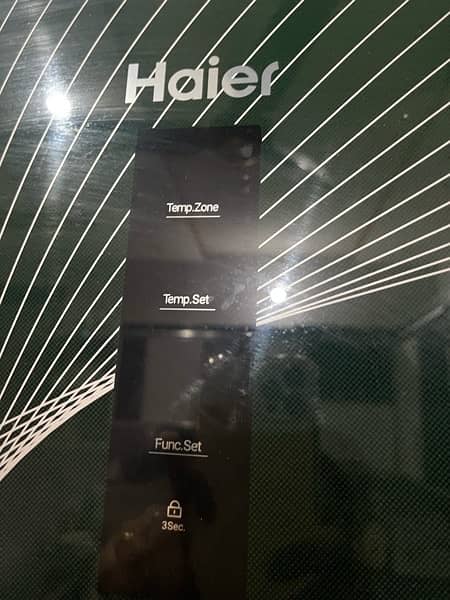 brand new condition haier refrigerator green color medium size 6