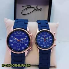 couple's casual analogue watch 0
