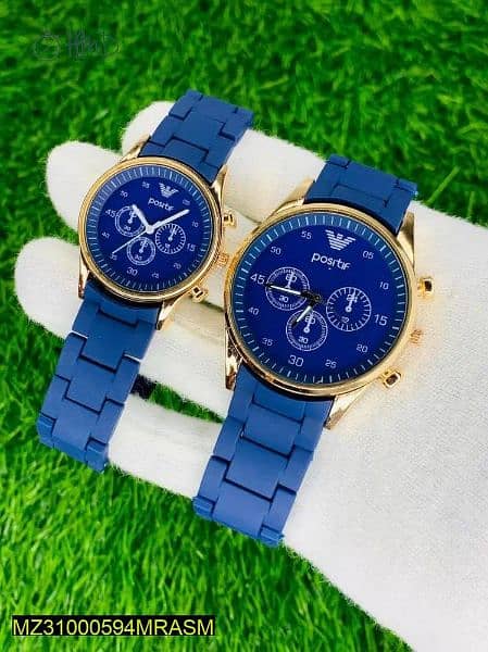 couple's casual analogue watch 1