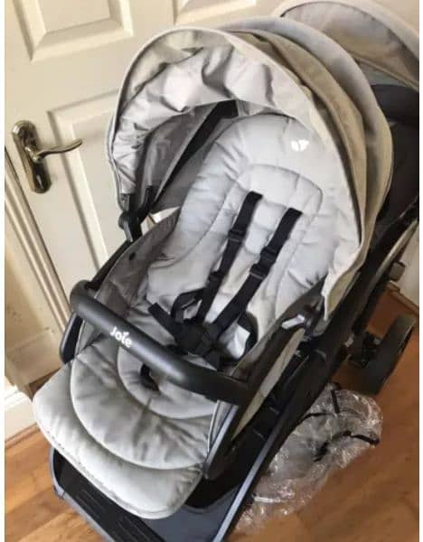 PRIME Joie Double Duo Twin Tandem Buggy Pushchair Folding Foldable 3