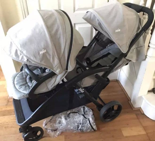 PRIME Joie Double Duo Twin Tandem Buggy Pushchair Folding Foldable 7