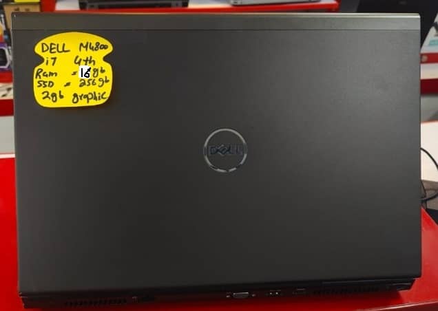 DELL PRECISION M4800 CORE i7MQ GEN. 4th 16GB RAM 256GB SSD 2GB NVIDIA 6