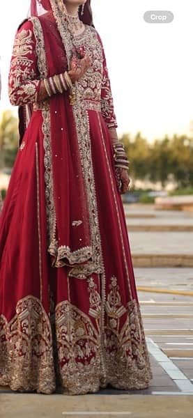 beautiful farshi gown with lehnga 4