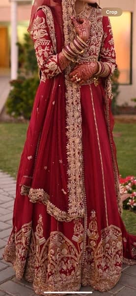beautiful farshi gown with lehnga 5