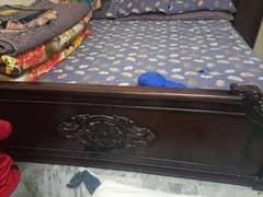 Bed Set with Dressing Table and Cupboard