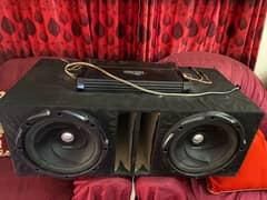 amplifier and woofers sound system 4800W
