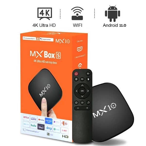 MX10 Box S Android TV 11.0 Version 1+8GB 0
