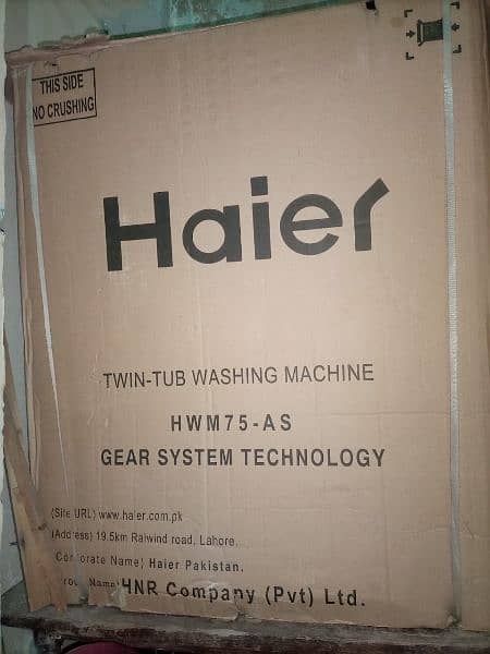 Haier Twin tub washing machine( washer and dryer) 1