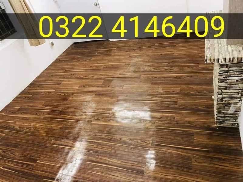 Wooden Floor, Fluted Wall Panels, Roller Blinds, carpet tiles Flooring 2