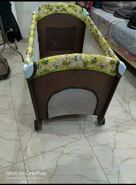 Playpen and cot 1