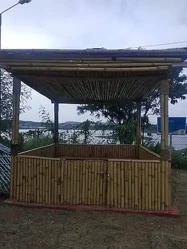 bamboo, wall partitions, outdoor huts, shades,wooden kurli 5