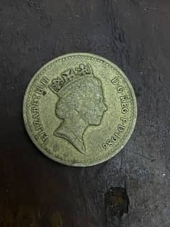 1986 One pound Vintage coins 0