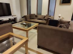 Branded 4 Seater Sofa Set with Center Table and Set Solid Beachwood