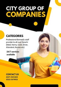 Neat and clean domestic staff provider