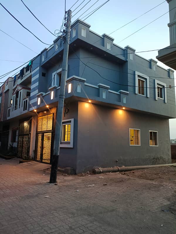 2.5 Marla corner House For Sale Rizwan Colony Link boota road link capital road 0