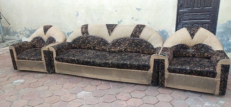 5 seater sofa set used 0