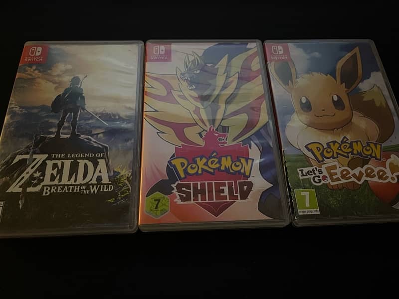 Nintendo switch with 3 games 2
