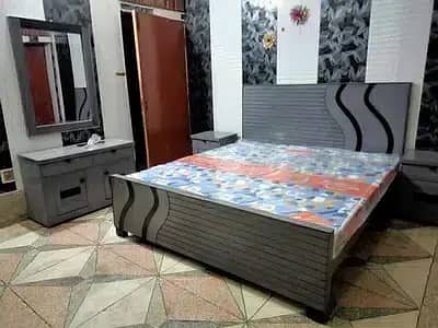 double bed / side poshish bed / king size bed / bed set / poshish bed 9