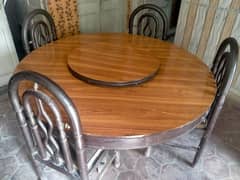 1 dinning table with 5 chairs