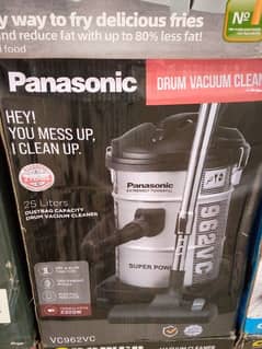 New) Panasonic Powerful Drum Vacuum Cleaner - 25 Liter Dust Capacity