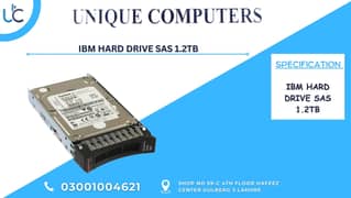 IBM HARD DRIVE SAS 1.2TB
