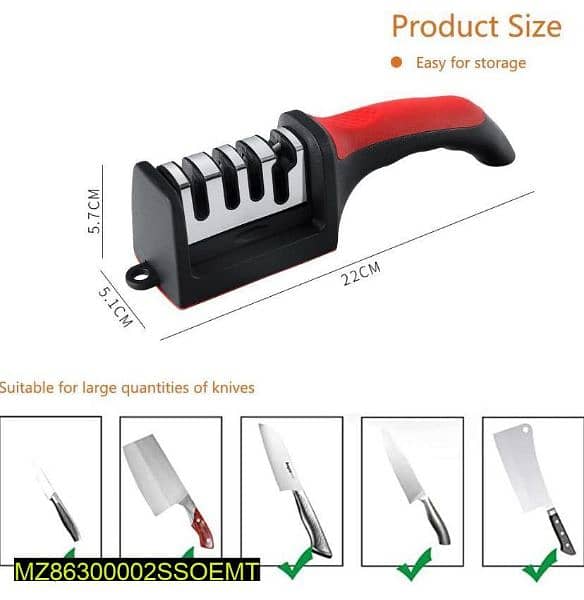 professional knife sharpener no slip base fast sharpening 3