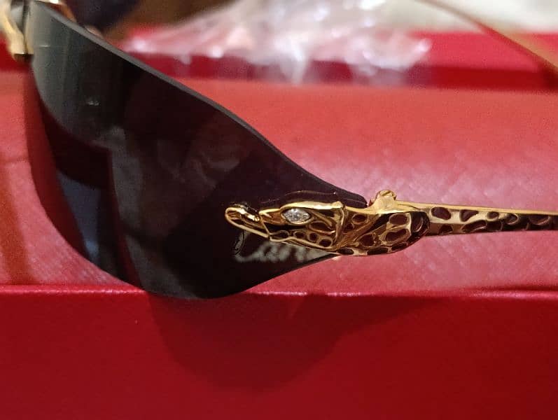 Cartier Panther Golden Sunglasses 4
