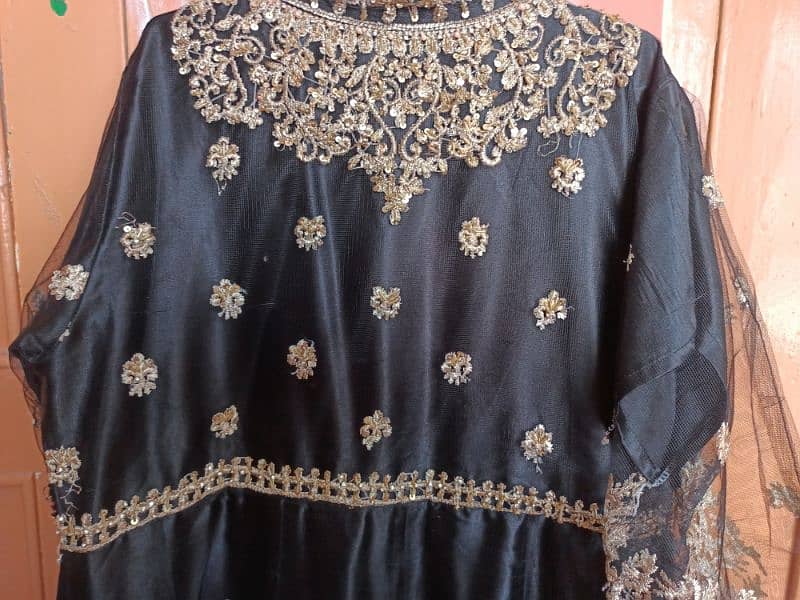 black frock is excellent condition long frock 4