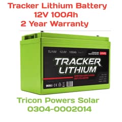 Lithium Tracker Batteries 12v 100Ah Made in USA 2 Year Warranty 0