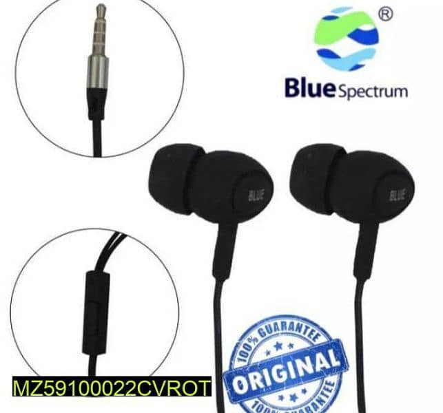 Black wired earphone 2