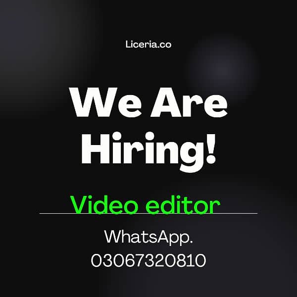 Graphic Designers and Video Editors Needed 0