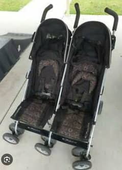 Twins Pram / Stroller "BabyLove Odyssey" Brand Imported