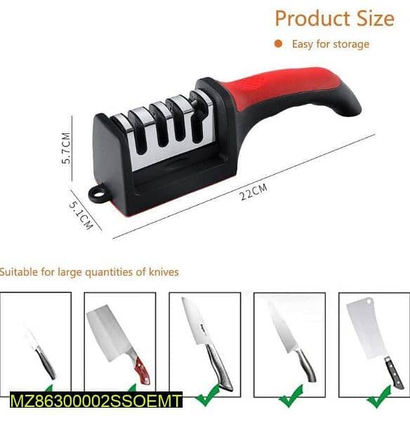 Professional Knife Sharpener – Non-Slip Base – Fast Sharpening 4