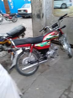 Honda CD 70 Red 2022 my name good condition new