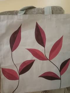 hand painted tote bag